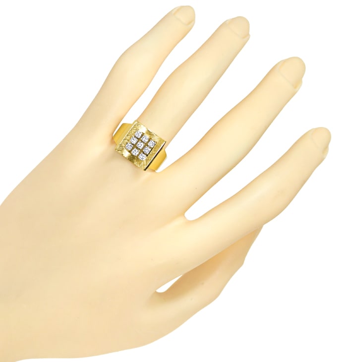 Foto 4 - Design-Ring 0,4ct Brillanten in 585er Gelbgold-Weißgold, Q1466