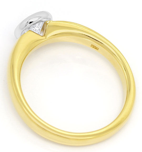 Foto 3 - Diamant-Ring Brillant-Solitär 0,43ct Gelbgold-Weißgold, R5864