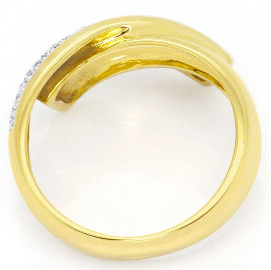 Foto 3 - Gold-Ring 31 Stueck Diamanten 0,23ct, 14 Karat Gelbgold, S4538